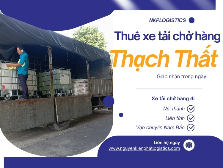 Thuê xe tải chở hàng Huyện Thạch Thất