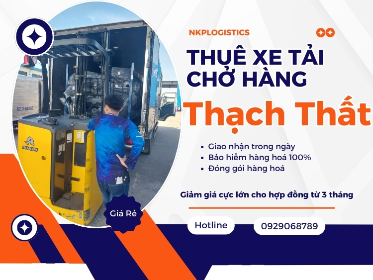 Thuê xe tải chở hàng Huyện Thạch Thất