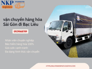 vận chuyển hàng hóa Sài Gòn đi Bạc Liêu