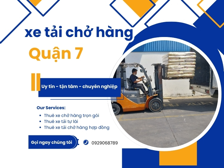 xe tải chở hàng Quận 7