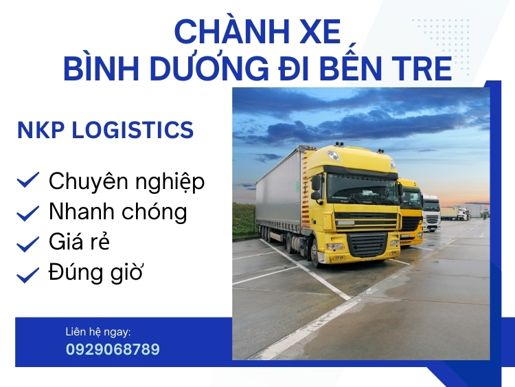 chành xe Bình Dương đi Bến Tre