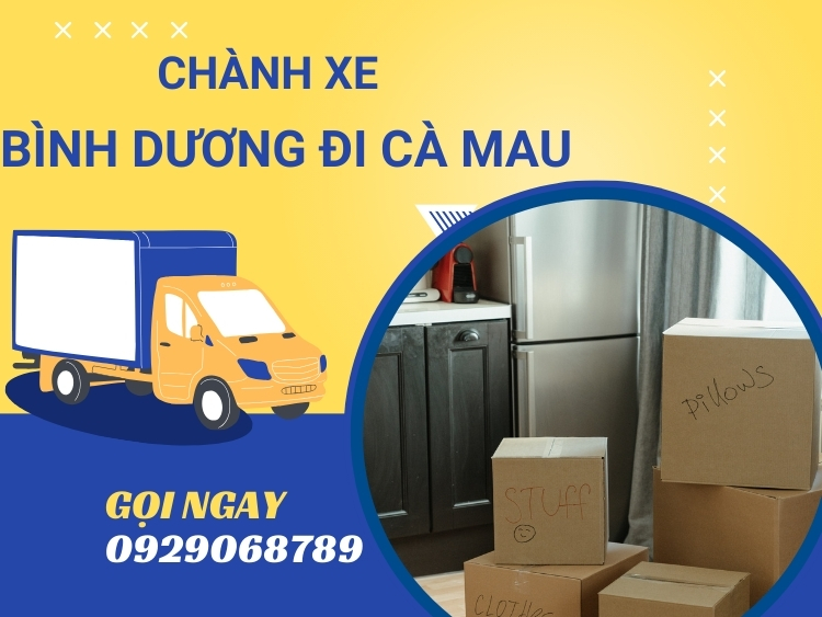 Chành xe Bình Dương đi Cà Mau Nguyễn Kiên Phát