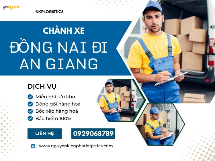 Bảng giá vận chuyển hàng hóa Đồng Nai An Giang hai chiều nguyên xe mới nhất