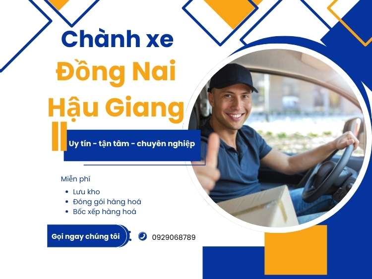 chành xe Đồng Nai Hậu Giang