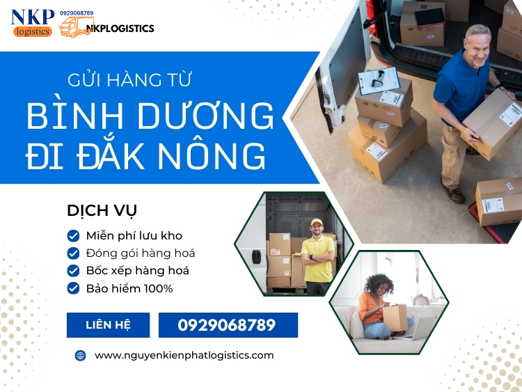 Gửi hàng từ Bình Dương đi Đắk Nông chuyên chở những mặt hàng nào?