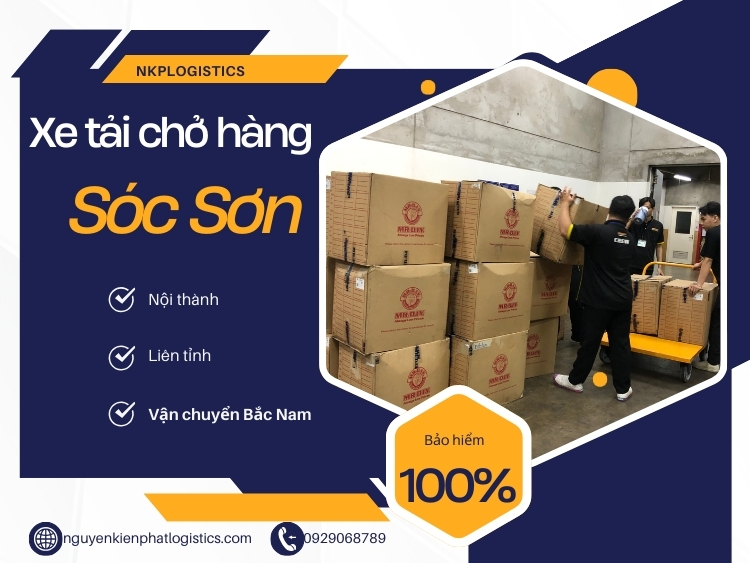 Thuê xe tải chở hàng huyện Sóc Sơn