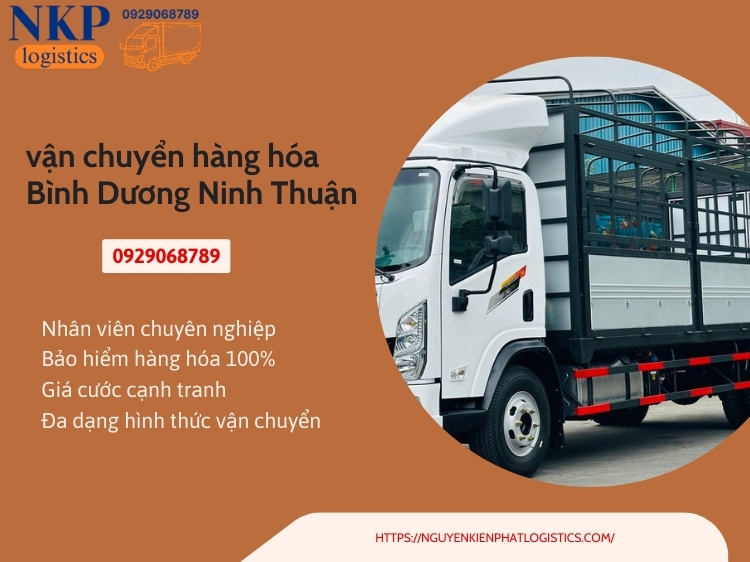 vận chuyển hàng hóa Bình Dương Ninh Thuận