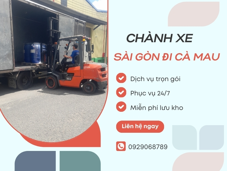 vận chuyển hàng hóa sài gòn cà mau